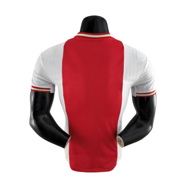 Camisa Ajax I 22/23 Masculino Jogador - Branca e Vermelha