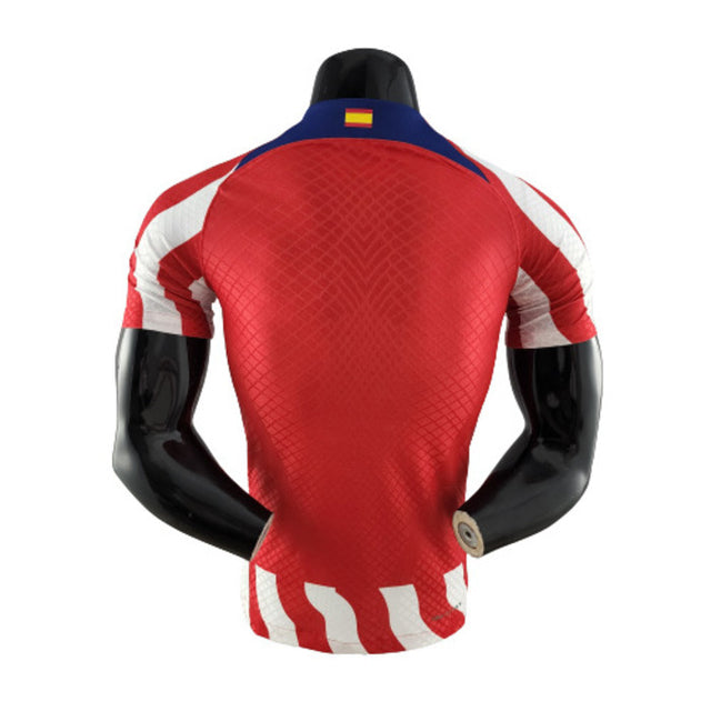 Camisa Atlético de Madrid I 22/23 Masculino Jogador - Vermelha e Branca