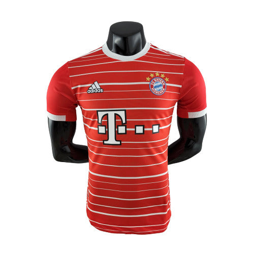 Camisa Bayern de Munique I 22/23 Masculino Jogador - Vermelha e Branca