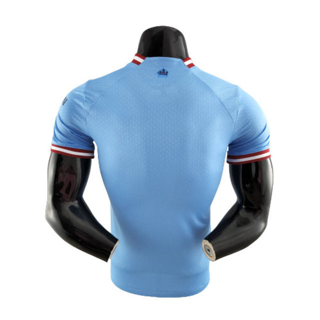 Camisa Manchester City I 22/23 Masculino Jogador - Azul