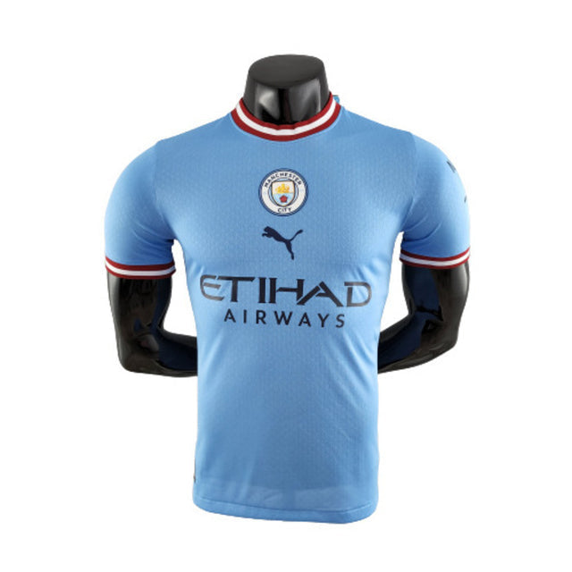 Camisa Manchester City I 22/23 Masculino Jogador - Azul