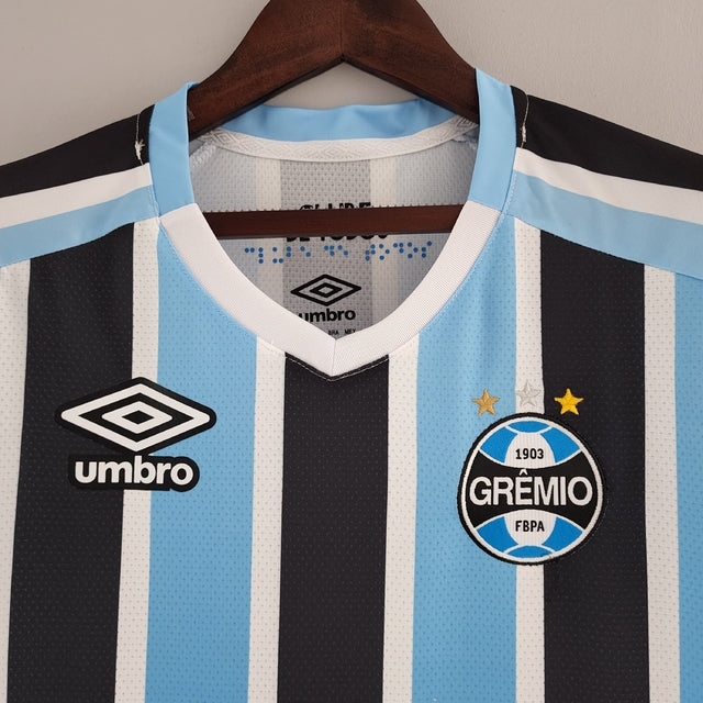 Camisa Grêmio I 22/23 Torcedor Umbro Feminina - Azul