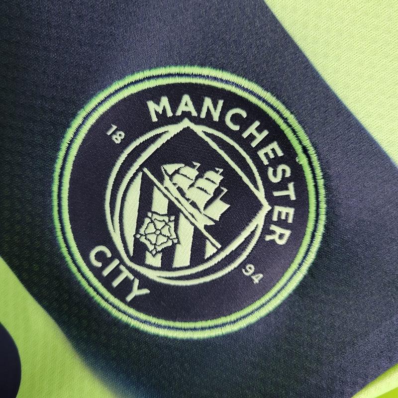 Camisa III do Manchester City Verde/Preto Third 2022/2023 – Versão Torcedor