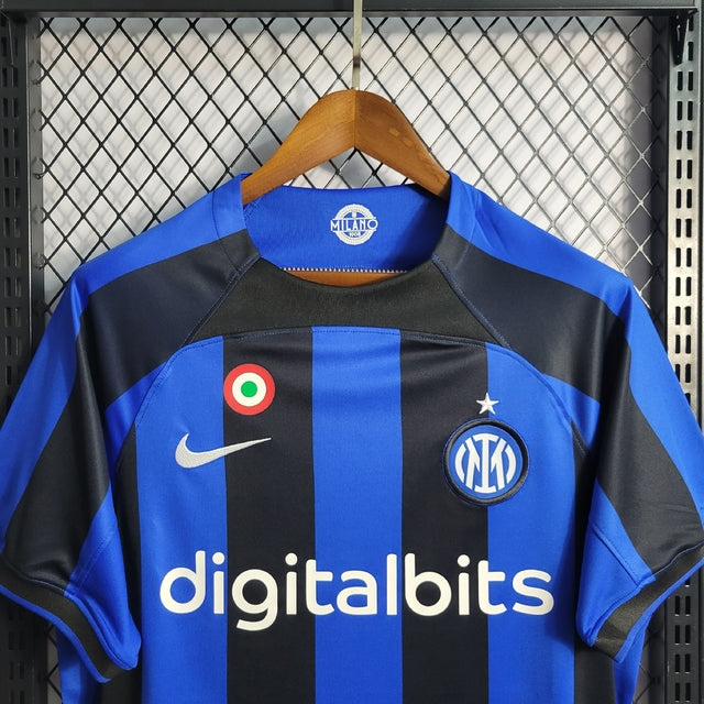 Camisa Inter de Milão I 22/23 Masculina Torcedor - Azul e Preto