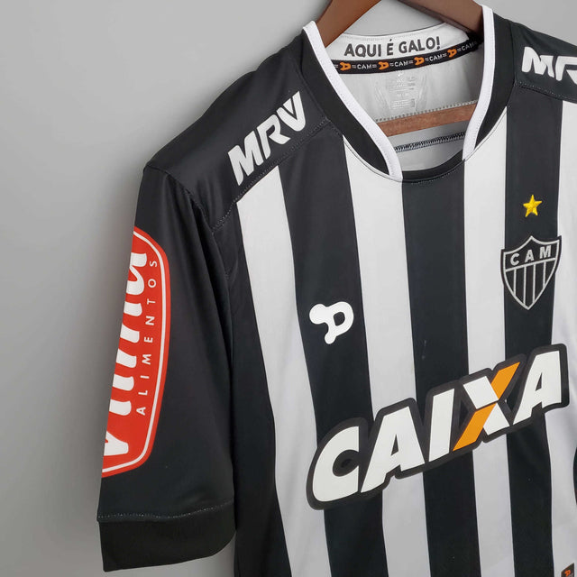 Camisa Atlético MG Retrô 2016/2017 Preta e Branca - Dry World