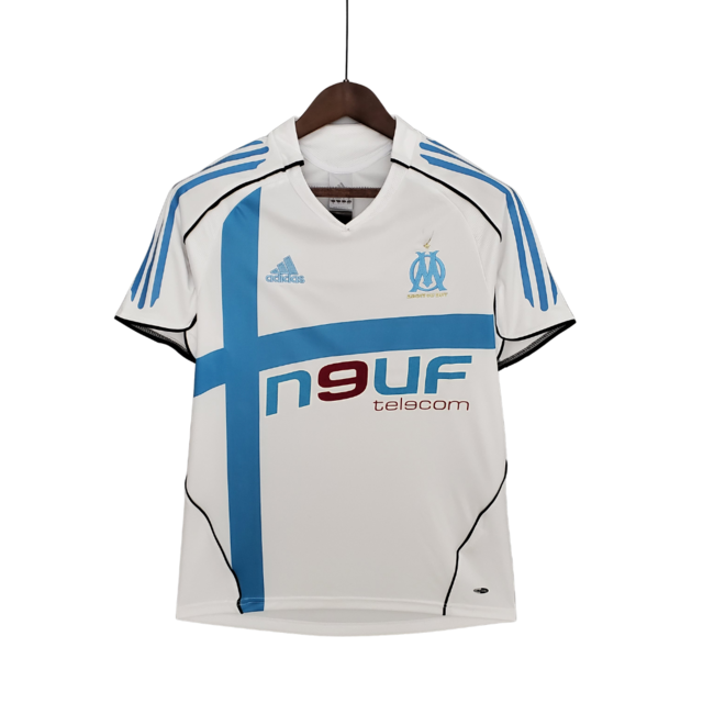 Camisa Olympique de Marseille Retrô 2005/2006 Branca - Adidas