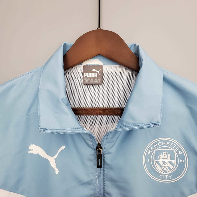 Corta Vento Manchester City Azul e Branco - Puma