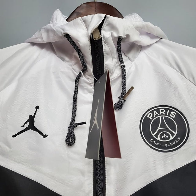 Corta Vento PSG - Preto e Branco - Nike Jordan