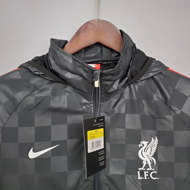 Corta Vento Liverpool 21/22 Preto Xadrez - Nike