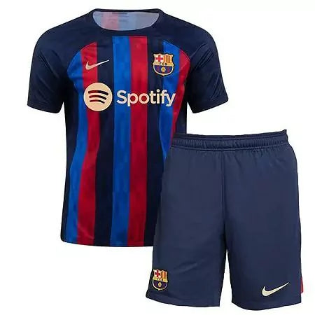 Conjunto Infantil Barcelona 22/23 - Azul Grená