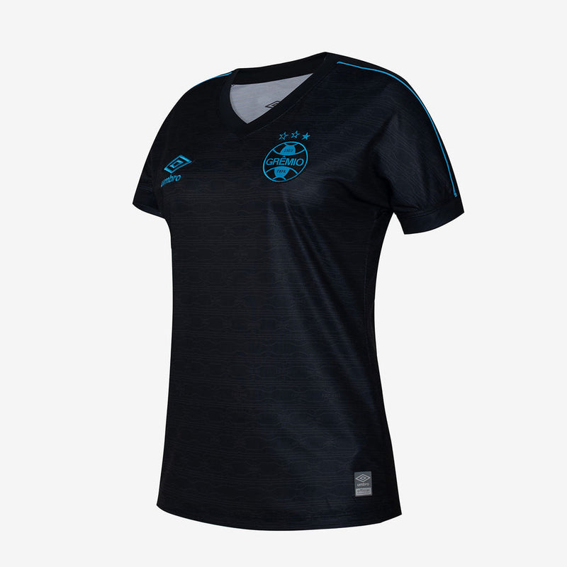 Camisa Grêmio III 23/24 Torcedor Umbro Feminina - Preto e Azul