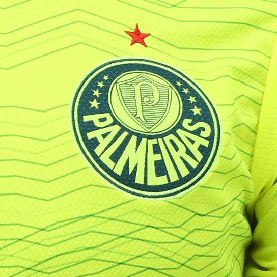 Camisa Palmeiras III 23/24 Torcedor Puma Masculina - Amarelo Fluorescente