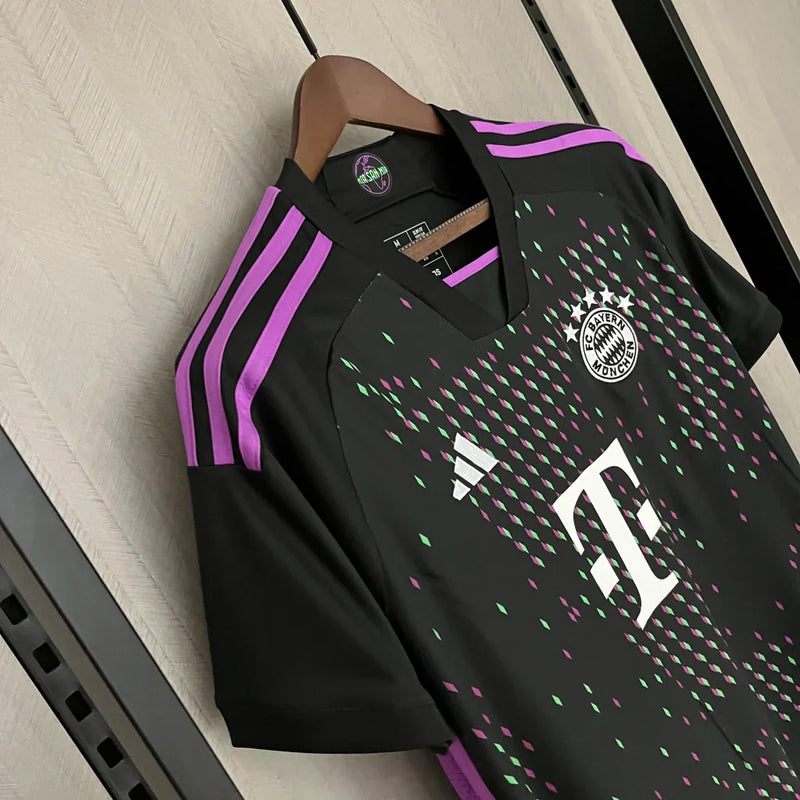 Camisa Bayern de Munich Away 23/24 Adidas Torcedor Masculina- Preto