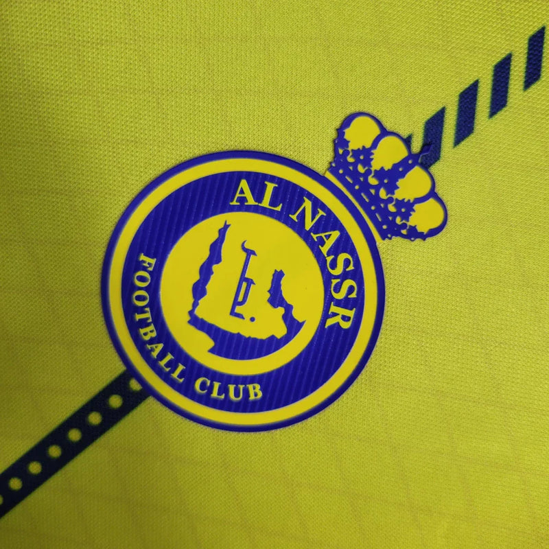 Camisa Al Nassr Home 23/24 Torcedor Masculina - Amarelo