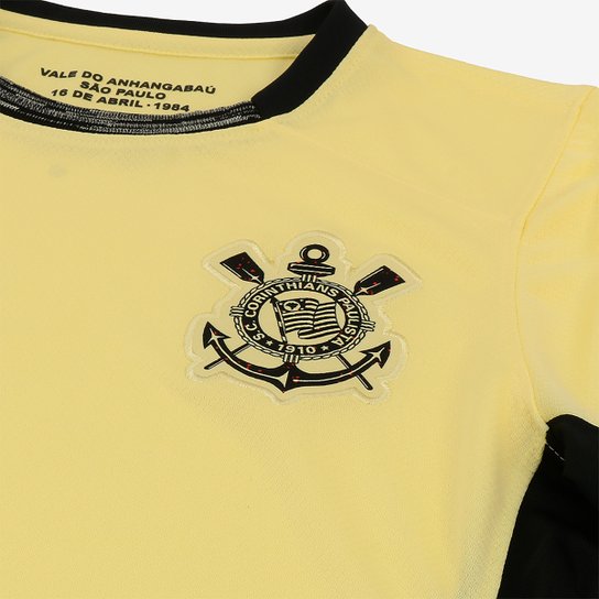 Camisa Corinthians III 23/24 Torcedor Nike Feminina - Preto e Dourado