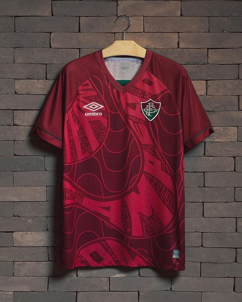 Camisa Fluminense Treino 23/24 Torcedor Umbro Masculina - Vermelha