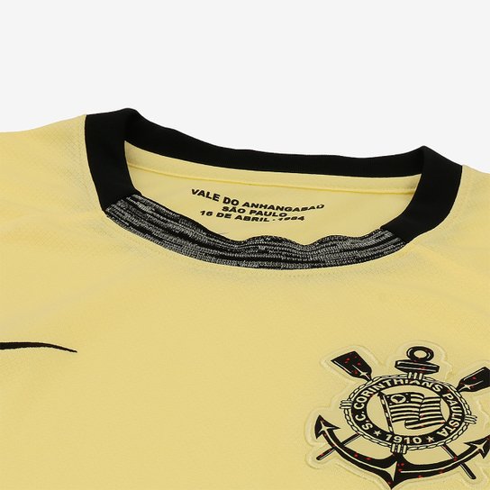 Camisa Corinthians III 23/24 Torcedor Nike Masculina - Preto e Dourado