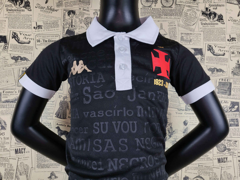 Conjunto Infantil Vasco da Gama 23/24 - Branco e Preto