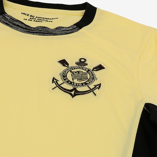 Camisa Corinthians III 23/24 Torcedor Nike Masculina - Preto e Dourado