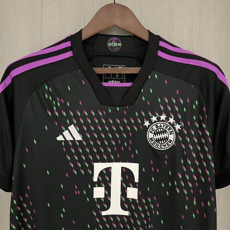 Camisa Bayern de Munich Away 23/24 Adidas Torcedor Masculina- Preto