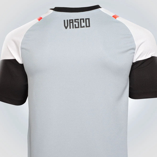 Camisa Vasco da Gama Treino 23/24 - Kappa Torcedor Masculina - Cinza